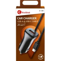 Kruidvat USB-A & USB-C Dual Autolader