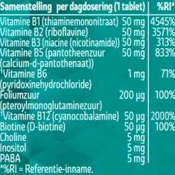 Kruidvat Vitamine B Complex 50mg Tabletten