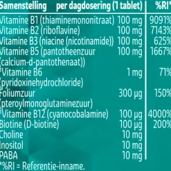 Kruidvat Vitamine B-100 Complex Tabletten