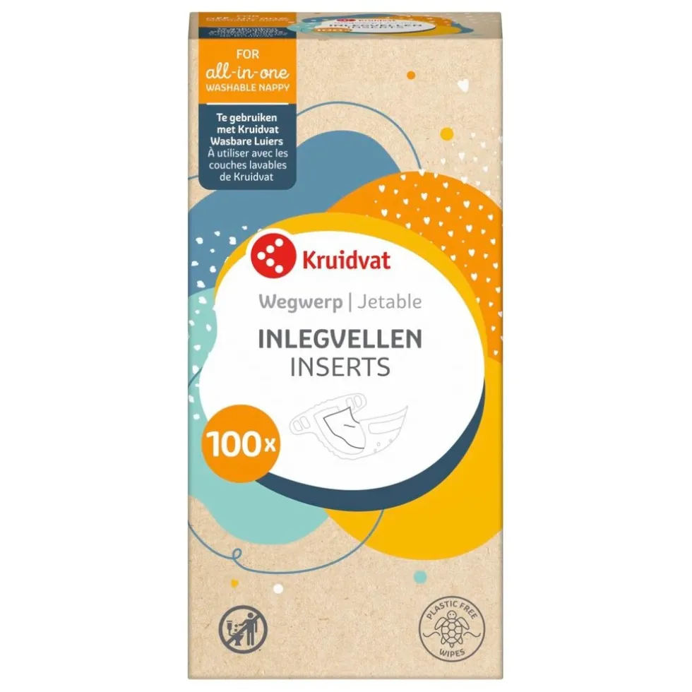 Kruidvat Wegwerpinlegvellen voor Wasbare luiers