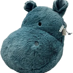 Label Label Hippo Harvey Blauw Muurdecoratie