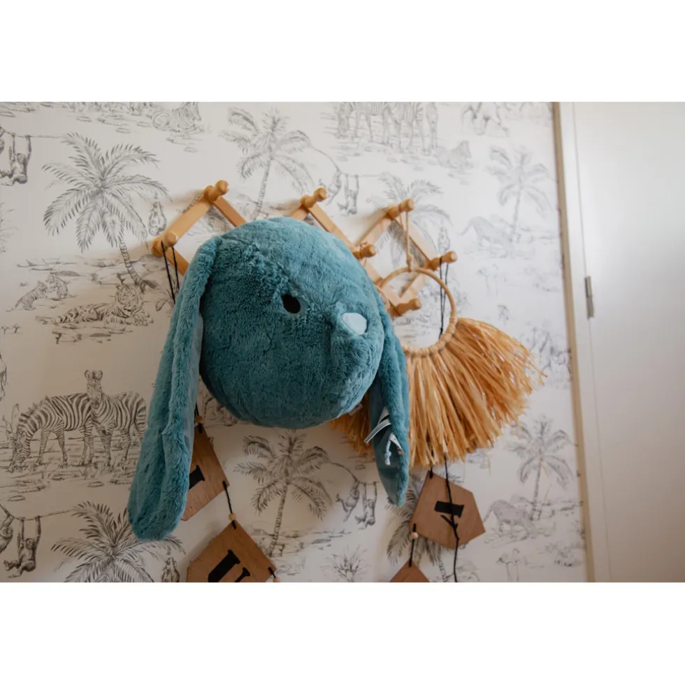 Label Label Rabbit Rosa Roze Muurdecoratie