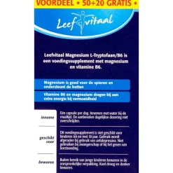 Leefvitaal Magnesium L-Tryptofaan/B6 Capsules
