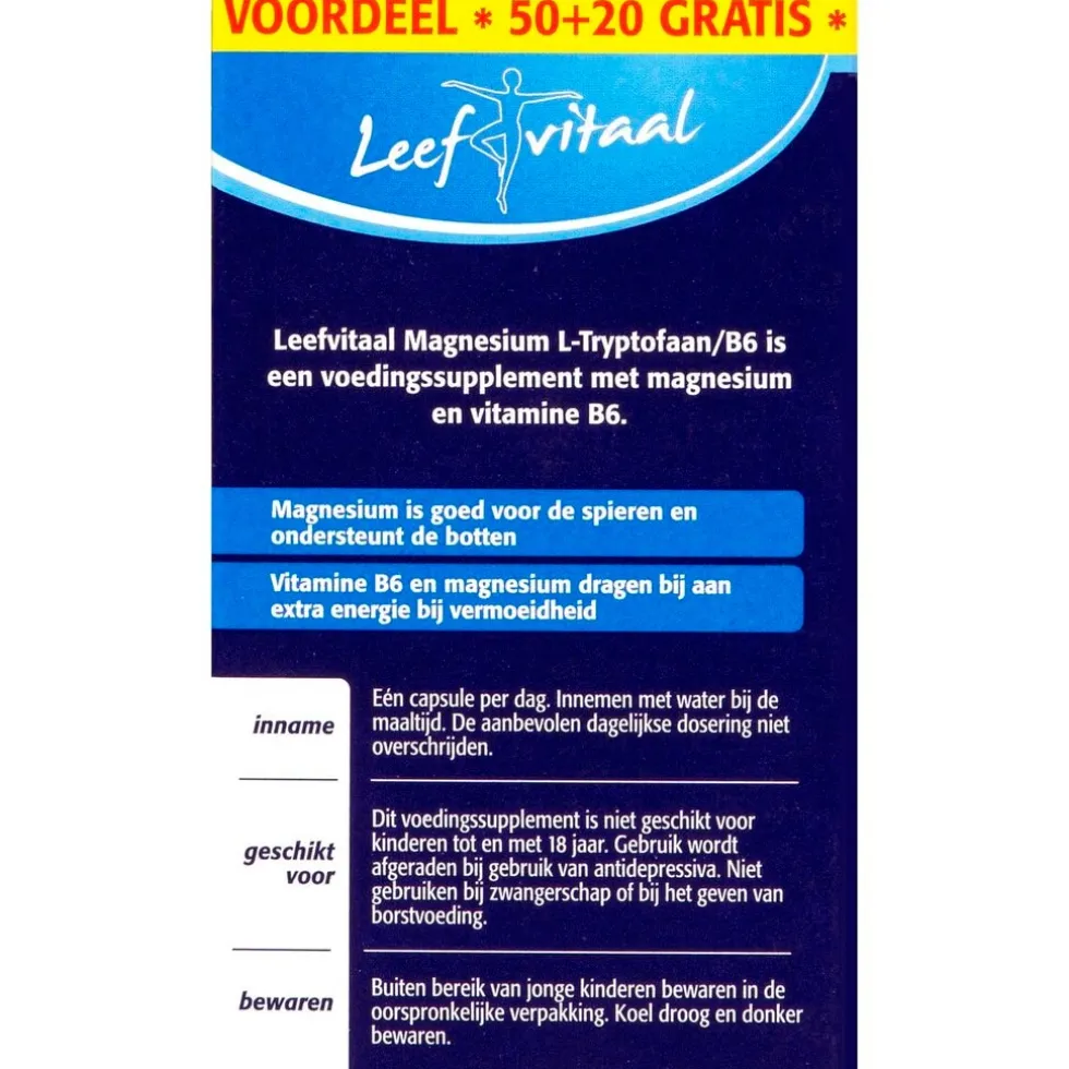 Leefvitaal Magnesium L-Tryptofaan/B6 Capsules