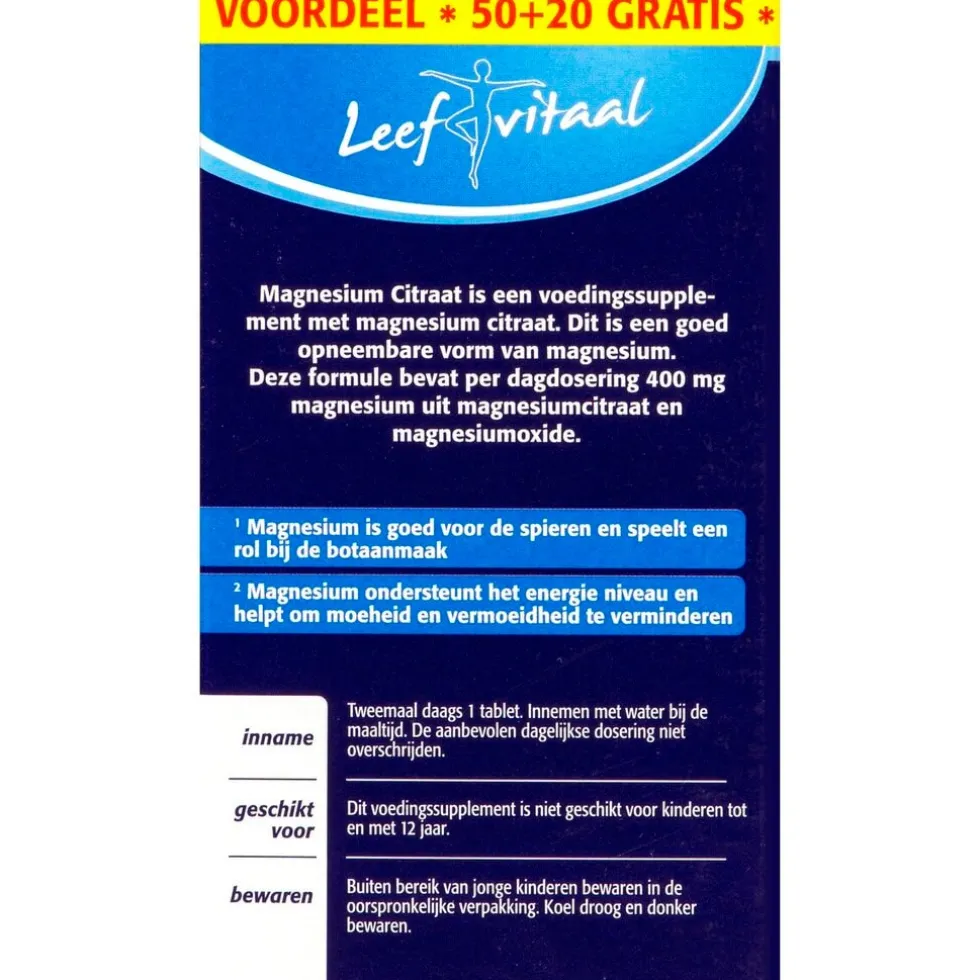 Leefvitaal Magnesiumcitraat Tabletten