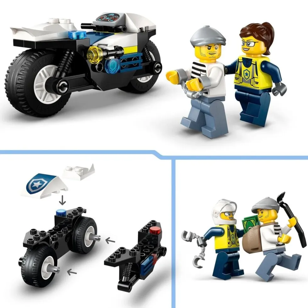 LEGO City 60455 Achtervolging Op Politiemotor