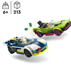 LEGO City 60415 Politiewagen en Snelle Autoachtervolging