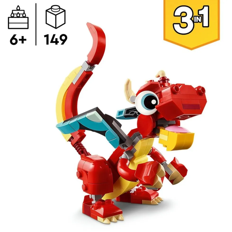 LEGO Creator 31145 Rode Draak