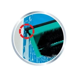 Leifheit Brush Window Cleaner Raamwisser (28 cm) met Borstel en Telescoopsteel