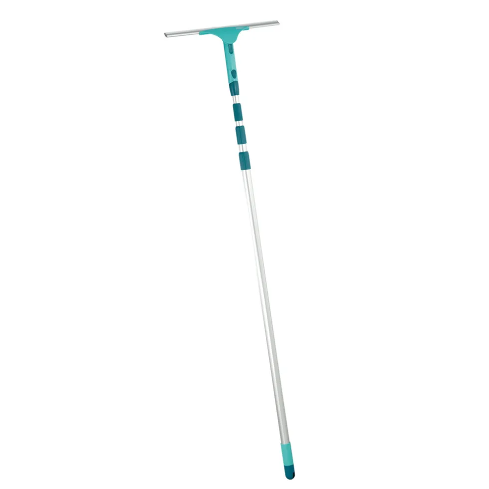 Leifheit XL Pro Reach 2-in-1 Raamtrekker (40 cm) met Micro Duo Overtrek en Telescoopsteel