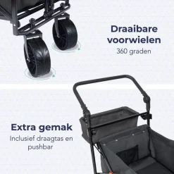 LifeGoods Opvouwbare Bolderkar