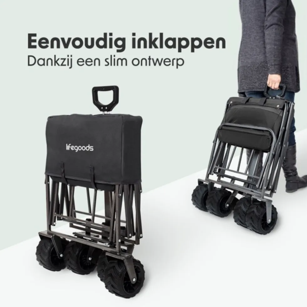 LifeGoods Opvouwbare Bolderkar