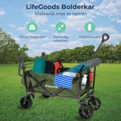 LifeGoods Opvouwbare Bolderkar