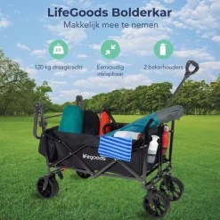 LifeGoods Opvouwbare Bolderkar