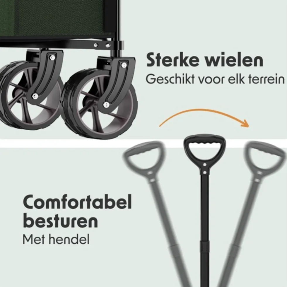 LifeGoods XL Opvouwbare Bolderkar