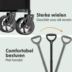 LifeGoods XL Opvouwbare Bolderkar
