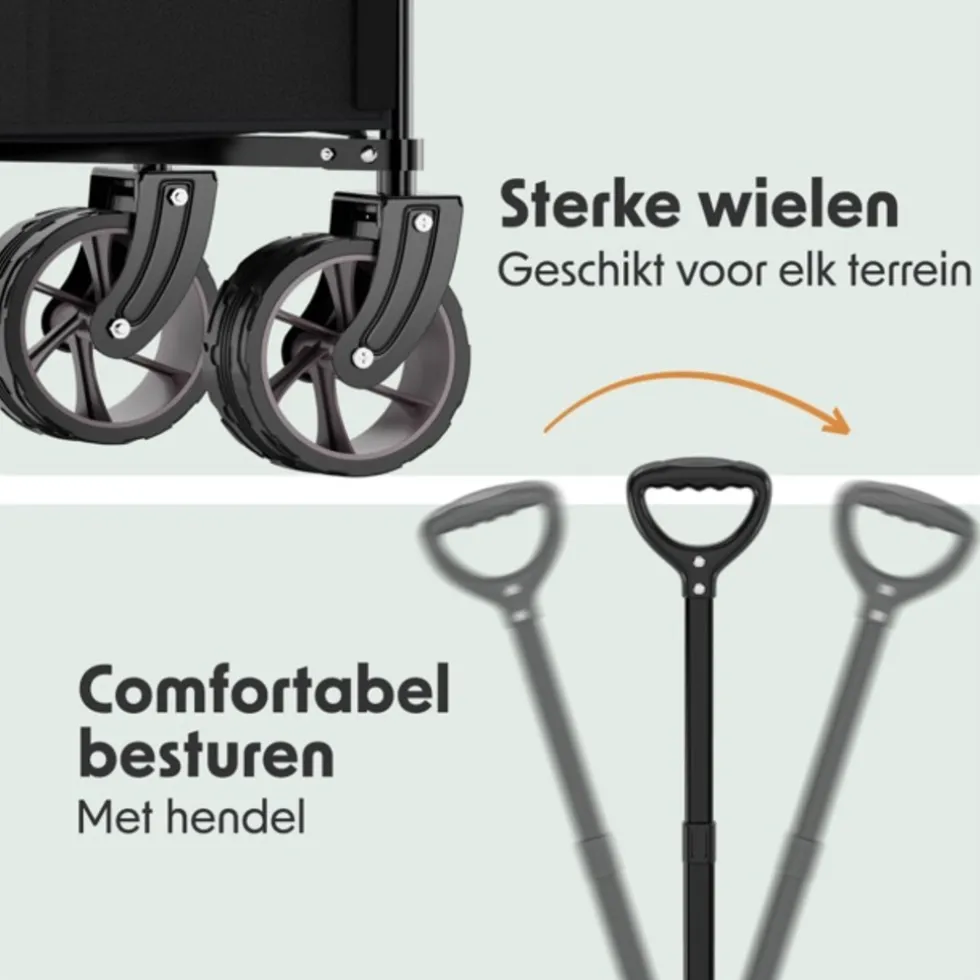 LifeGoods XL Opvouwbare Bolderkar