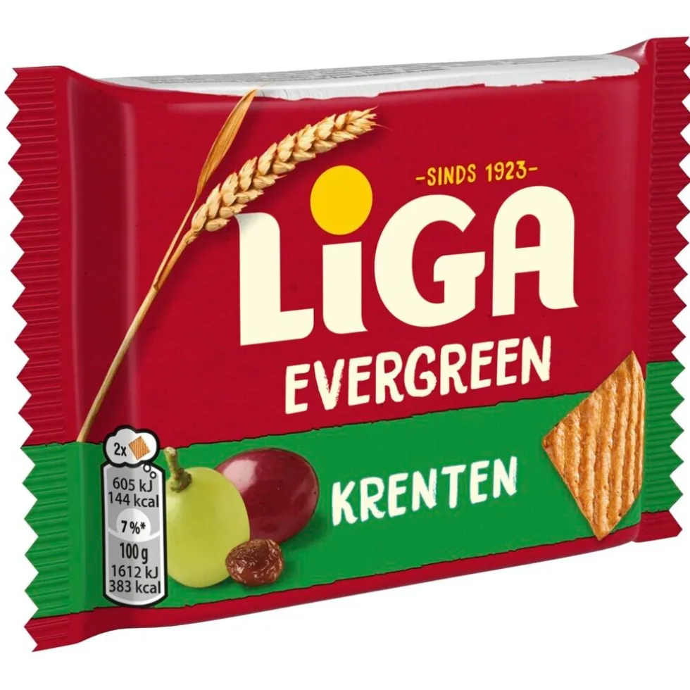 Liga Evergreen Krentenkoekjes Duopacks XL