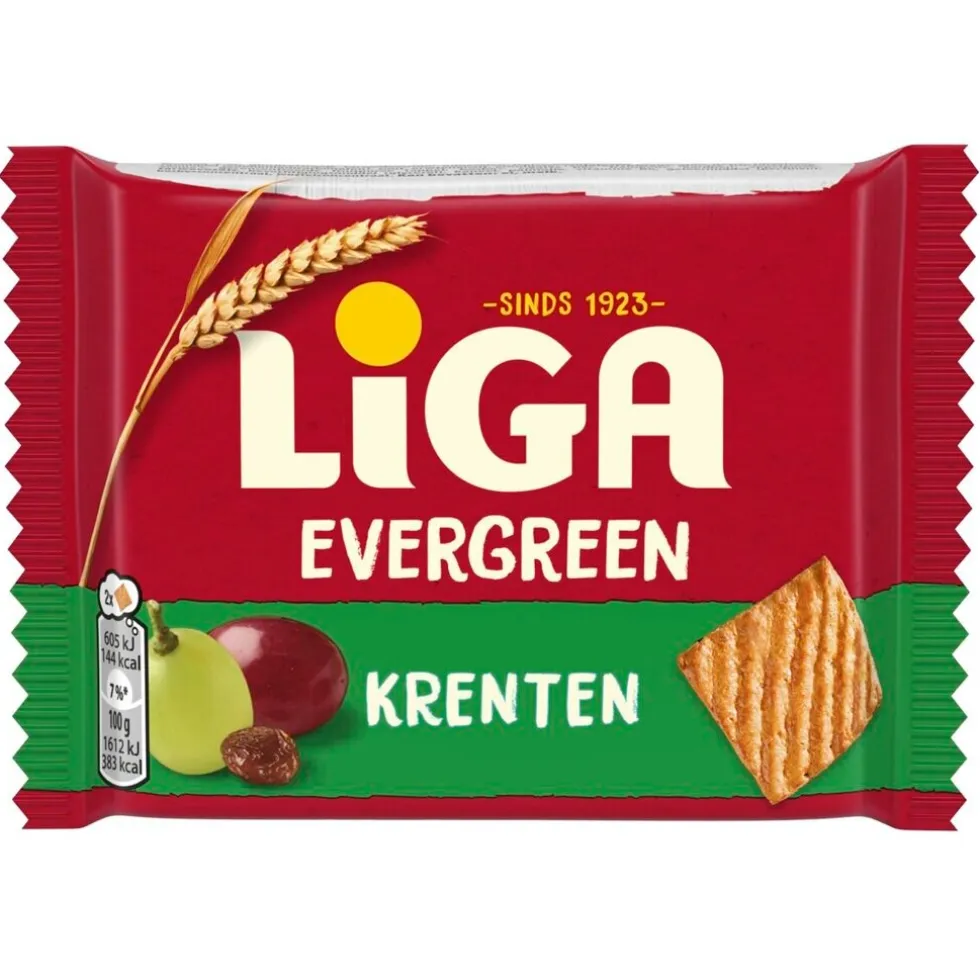 Liga Evergreen Krentenkoekjes Duopacks XL