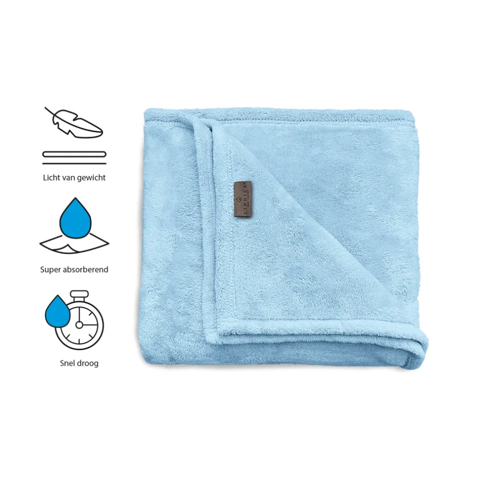 LINNICK Strandlaken Microvezel 100x200cm - blue