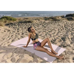 LINNICK Strandlaken Microvezel 100x200cm - light pink