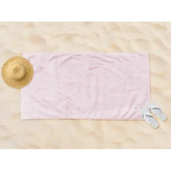 LINNICK Strandlaken Microvezel 100x200cm - light pink