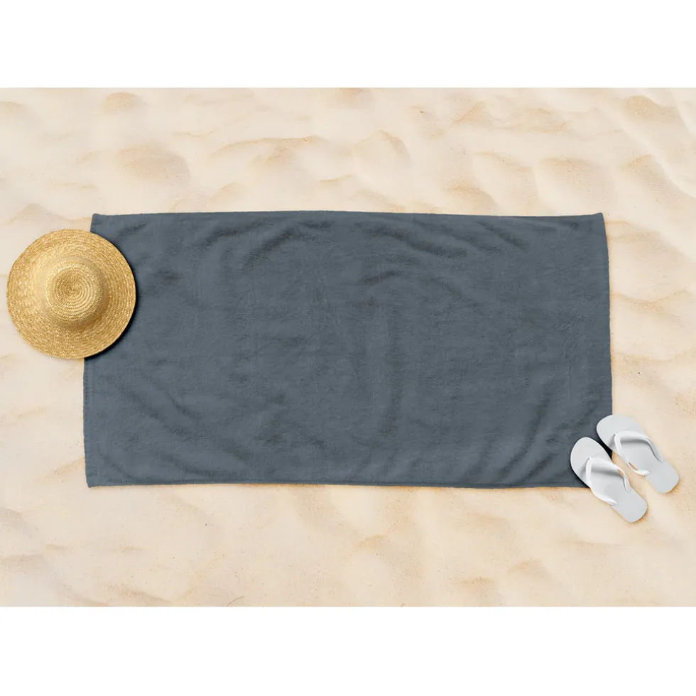 LINNICK Strandlaken Microvezel 100x200cm - dark grey