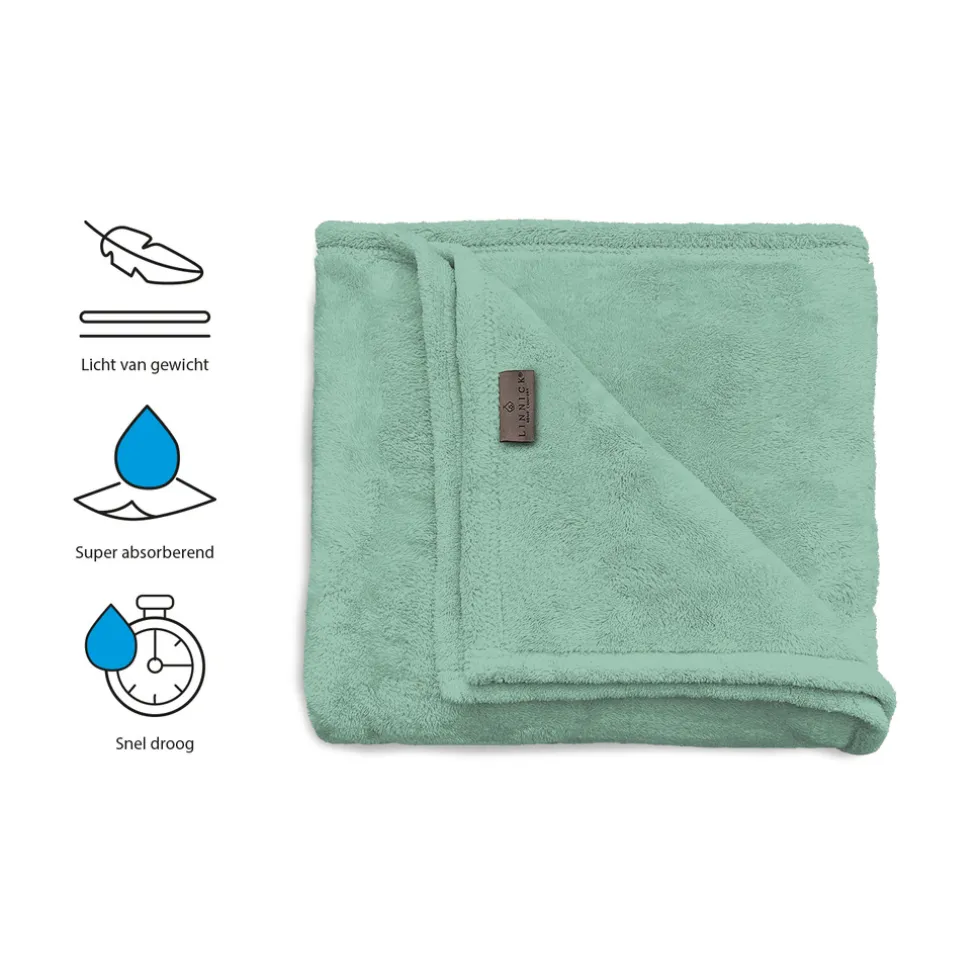 LINNICK Strandlaken Microvezel 100x200cm - sea green