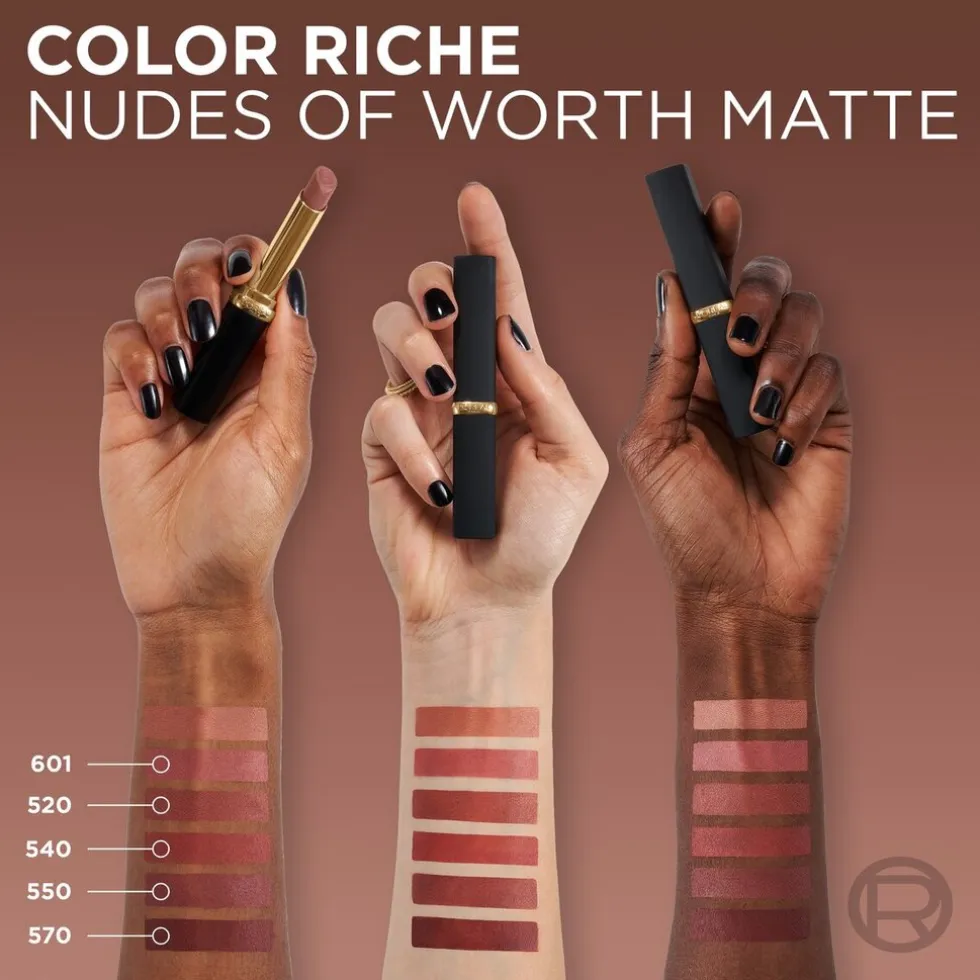 L'Oréal Paris Color Riche 601 Worth It Nude Intense Volume Matte Lippenstift