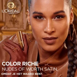 L'Oréal Paris Color Riche 570 Worth It Intense Satin Nude Lippenstift