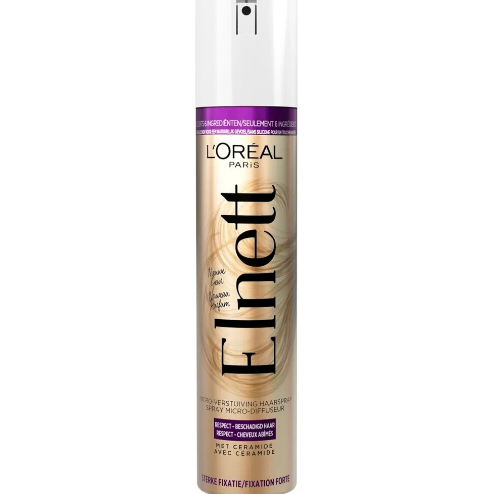 L'Oréal Paris Elnett Respect Beschadigd Haar Sterke Fixatie Hairspray