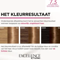 L'Oréal Paris Excellence Crème 7.3 Goudblond Permanente Haarverf