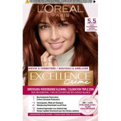 L'Oréal Paris Excellence Crème 5.5 Licht Mahonie Bruin Permanente Haarverf