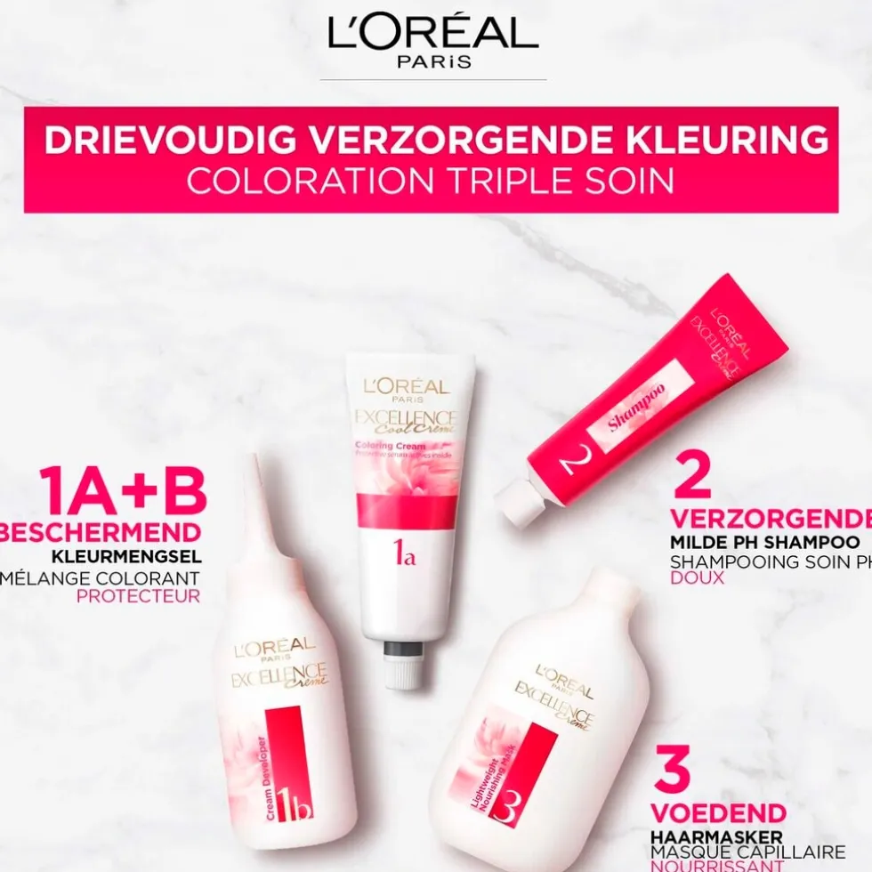 L'Oréal Paris Excellence Crème 9.3 Zeer Licht Goudblond Permanente Haarverf