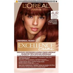 L'Oréal Paris Excellence Creme Universal Nudes 4UR Universeel Donkerrood Haarkleuring