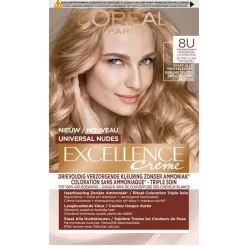 L’Oréal Paris Excellence 8U Nudes Lichtblond Permanente Haarverf