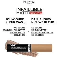 L'Oréal Paris Infaillible Brows 24H 108 Dark Brunette Waterproof Wenkbrauwmascara