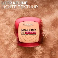 L’Oréal Paris Infaillible 24H Fresh Wear 330 Hazelnut Foundation in A Powder