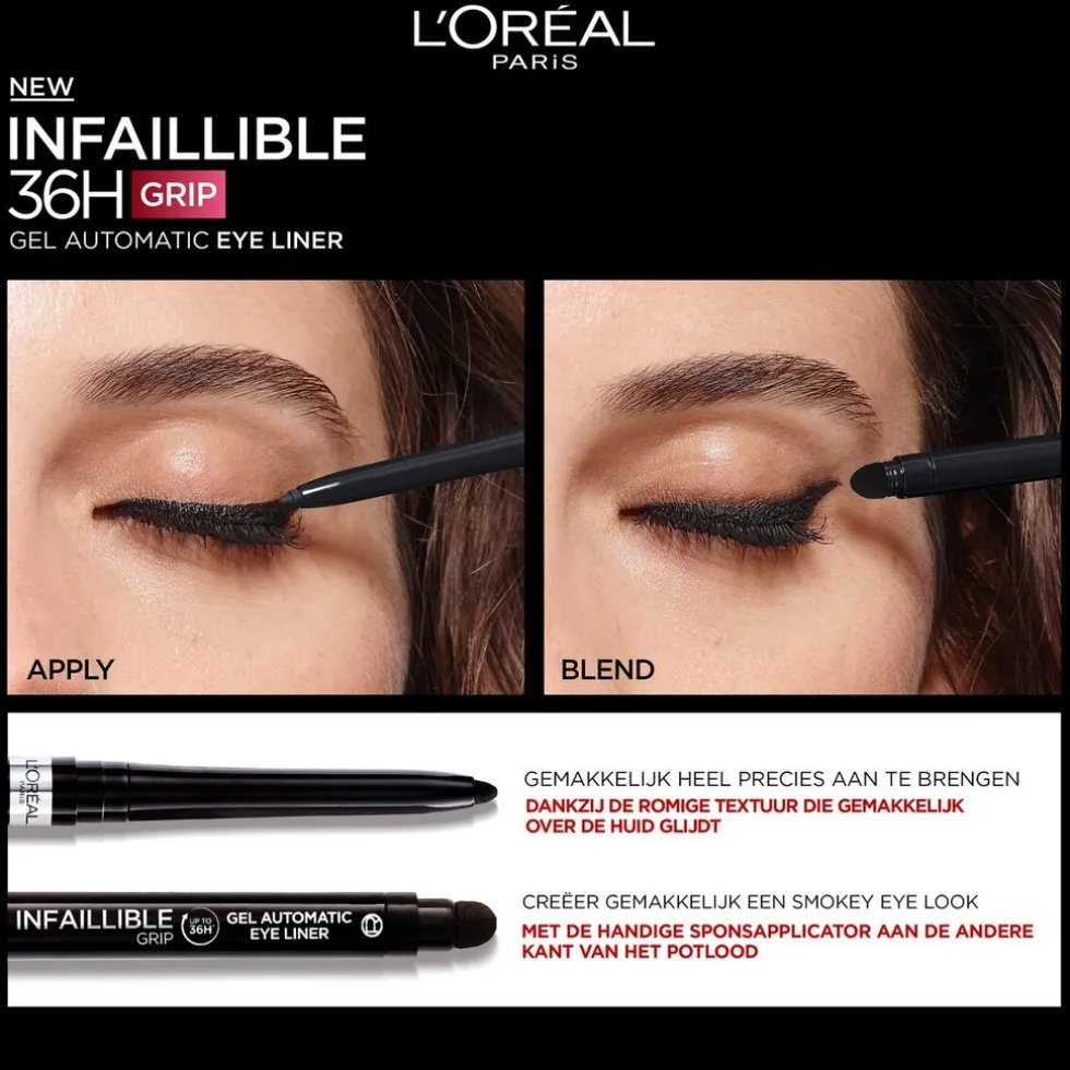 L'Oréal Paris Infaillible 36H Grip Gel Automatic Intense Black Eyeliner