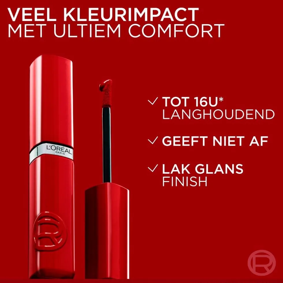 L'Oréal Paris Infaillible Laque Resistance 415 Red Bisou Lippenstift