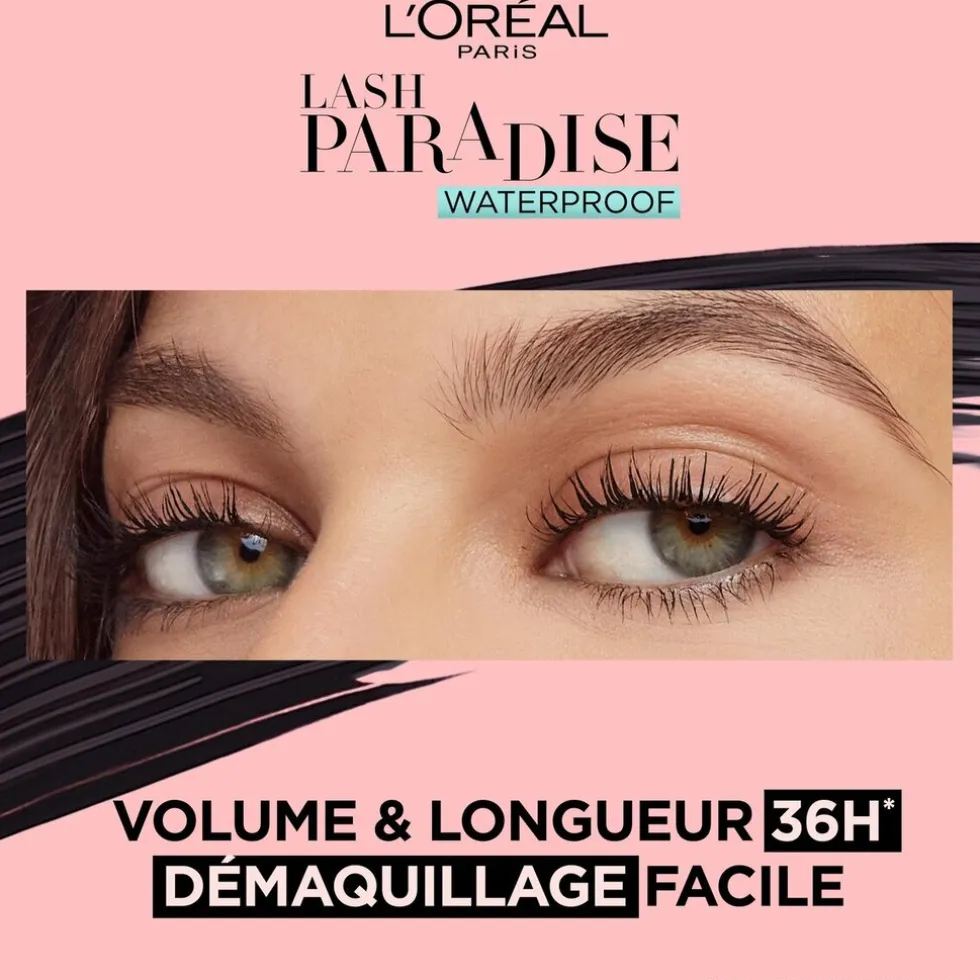 L'Oréal Paris Lash Paradise Waterproof Zwarte Volume Mascara