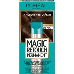 L'Oréal Paris Magic Retouch 4 Middenbruin Permanente Haarkleuring