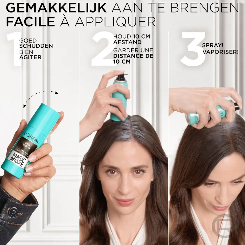 L'Oréal Paris Magic Retouch Zwart Camouflerende Uitgroeispray
