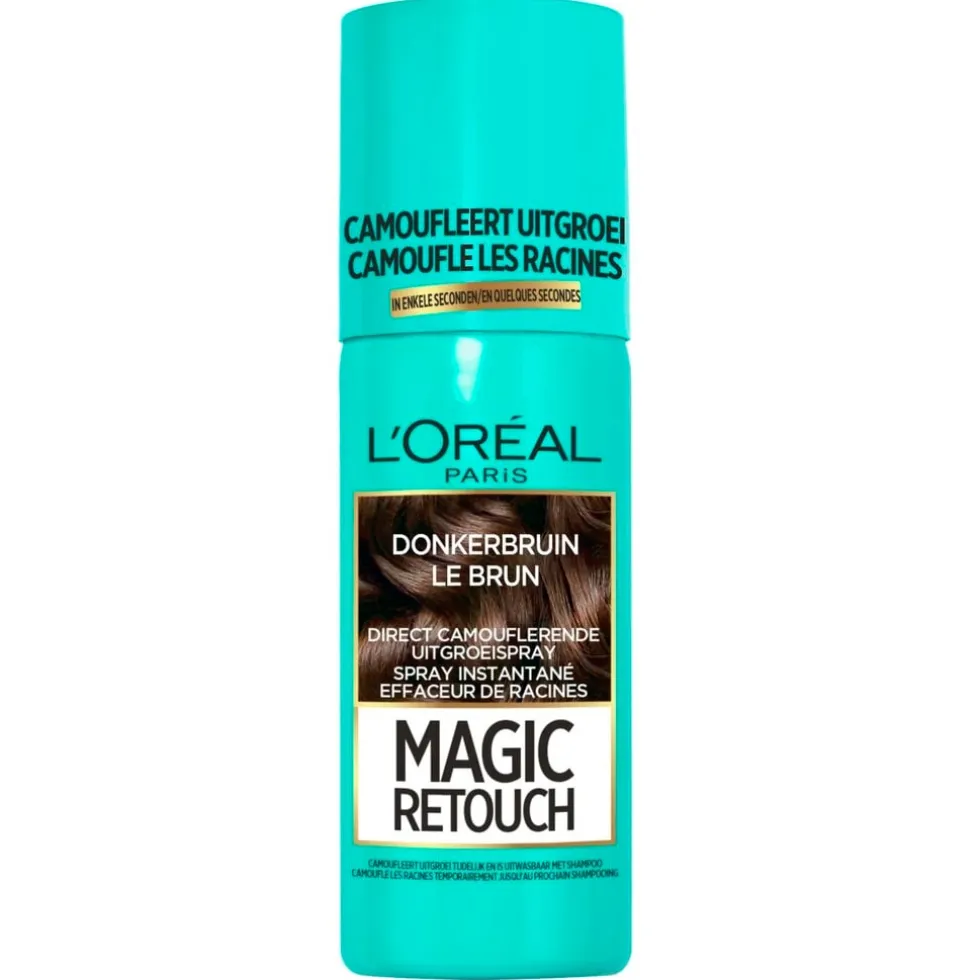 L'Oréal Paris Magic Retouch Donkerbruin Camouflerende Uitgroeispray