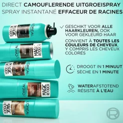 L'Oréal Paris Magic Retouch Donkerbruin Camouflerende Uitgroeispray