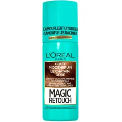 L'Oréal Paris Magic Retouch Goud Middenbruin Camouflerende Uitgroeispray