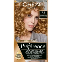 L'Oréal Paris Préférence 7.3 Goud Middenblond Haarkleuring