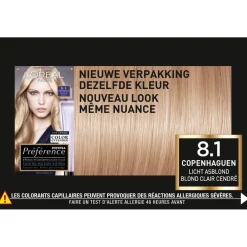 L'Oréal Paris Préférence 8.1 Licht Asblond Haarkleuring
