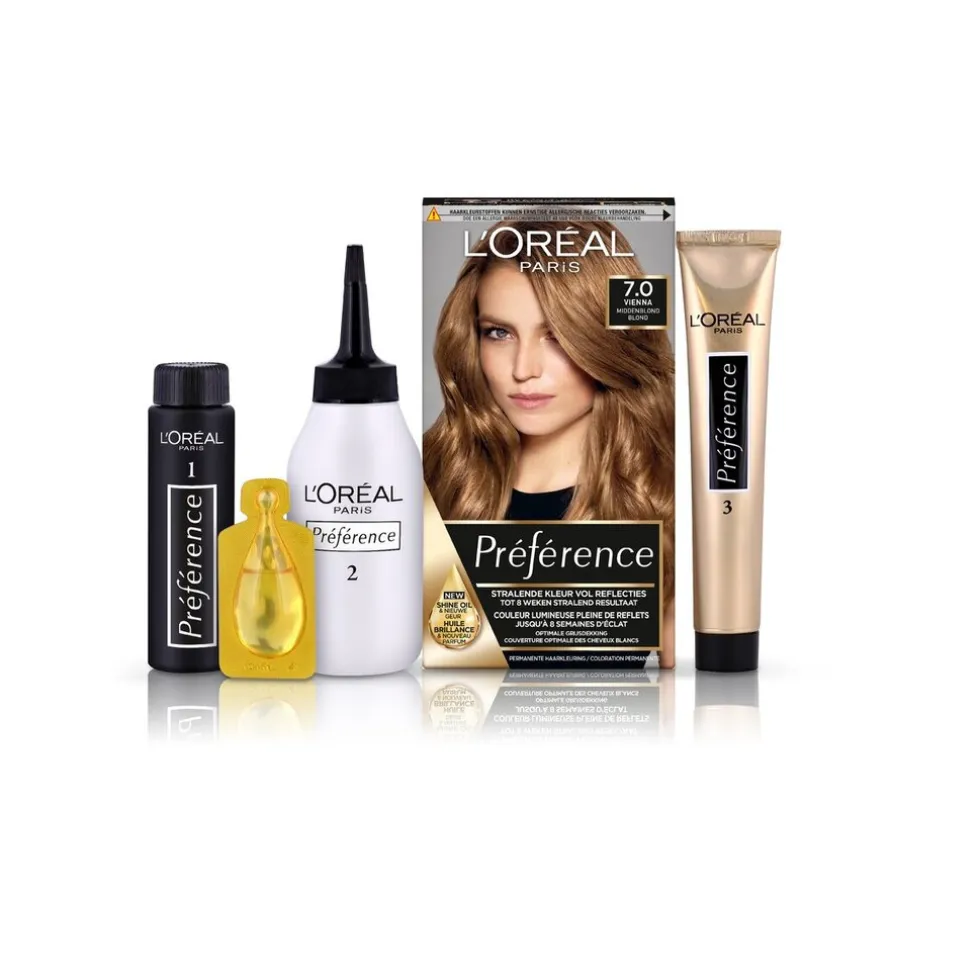 L'Oréal Paris Préférence 7 Middenblond Permanente Haarkleuring