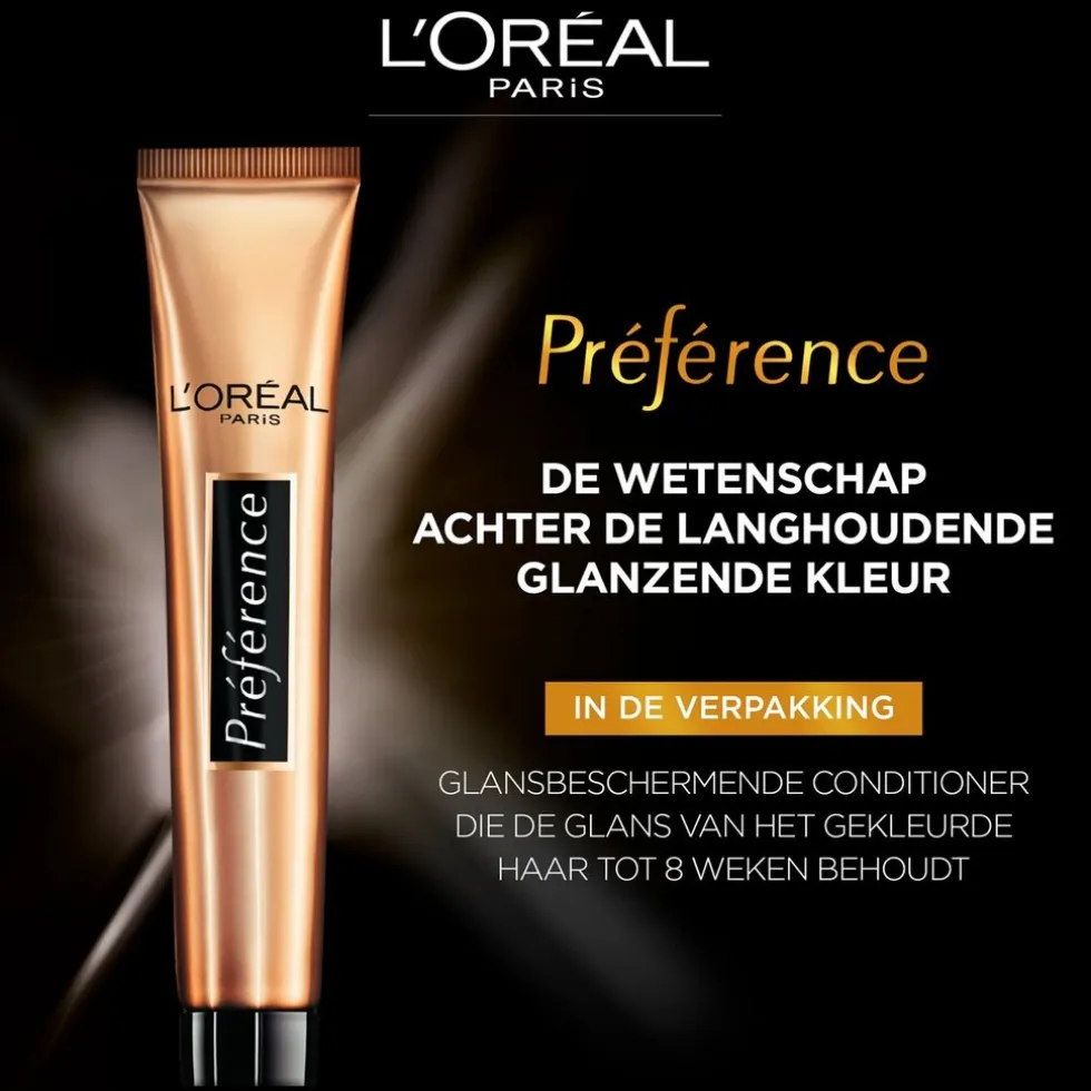L'Oréal Paris Préférence 1.0 Zwart Permanente Haarkleuring